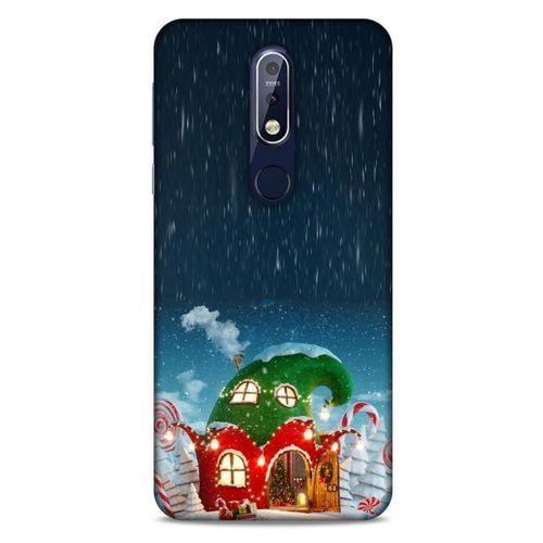 Nokia 7.1 Kılıf Snowix (7) Telefon Kılıfı Koyu Yeşil