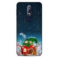 Nokia 7.1 Kılıf Snowix (7) Telefon Kılıfı Koyu Yeşil