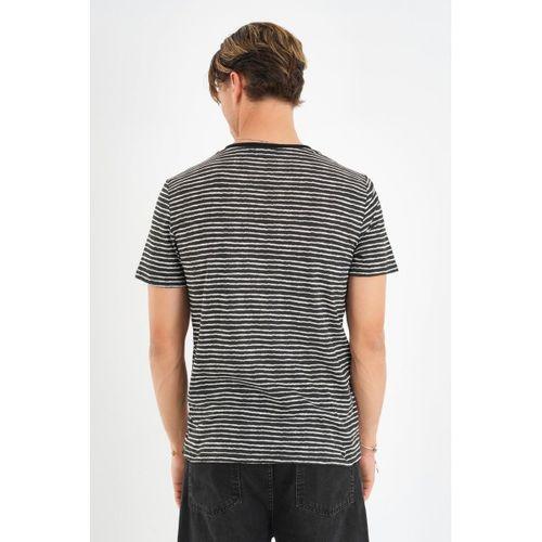 ALEXANDERGARDI V Yaka Çizgili T-shirt