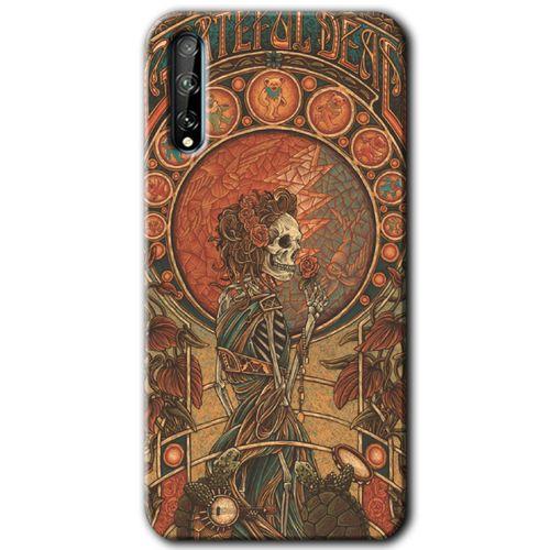 Huawei Y8P Kılıf HD Desen Baskılı Arka Kapak - İskelet Aşk + Kırılmaz Cam