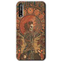 Huawei Y8P Kılıf HD Desen Baskılı Arka Kapak - İskelet Aşk + Kırılmaz Cam