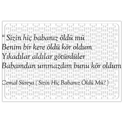 Cemal Süreyya Sizin Hiç Babanız Öldü mü Şiiri Puzzle