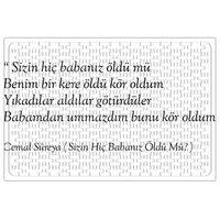 Cemal Süreyya Sizin Hiç Babanız Öldü mü Şiiri Puzzle