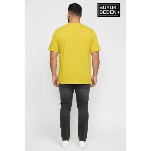 Büyük Beden Erkek Basic Tişört – Pamuklu Düz T-Shirt 3XL-6XL SPR26BTS510