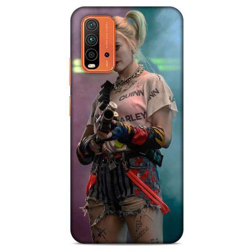 Xiaomi Redmi Note 9 4g Uyumlu Kılıf Harley Quinn (11) Tam Koruma Yeşil