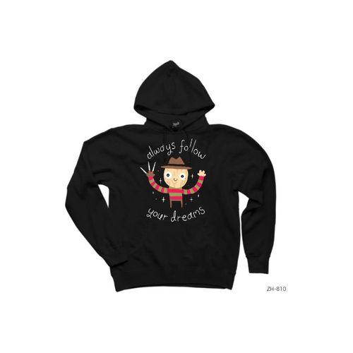 Freddy Elm Street Siyah Kapşonlu Sweatshirt Hoodie