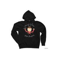 Freddy Elm Street Siyah Kapşonlu Sweatshirt Hoodie