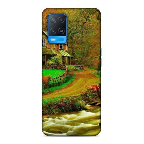 Oppo A54 4G Uyumlu Kılıf Azarbaijan (48) Bumper Kılıf Orman Evi