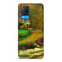 Oppo A54 4G Uyumlu Kılıf Azarbaijan (48) Bumper Kılıf Orman Evi
