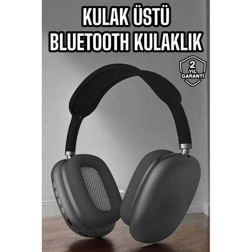 P9 Plus Hi-fi Ses Kalitesi Ayarlanabilir Mikrofonlu Bluetooth Kulaklık Siyah