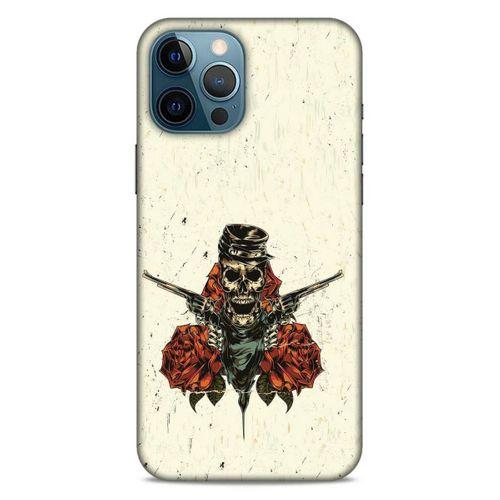 Lopard Apple iPhone 12 Pro Max Uyumlu Kılıf Tattoo's (1) Kılıfı Gül İskelet