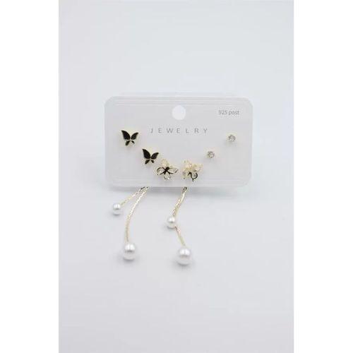 Çoklu Set Küpe - Altın