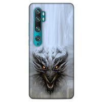 Xiaomi Mi Note 10 Kılıf Dragons (11) Tam Koruma Beyaz Ejderha