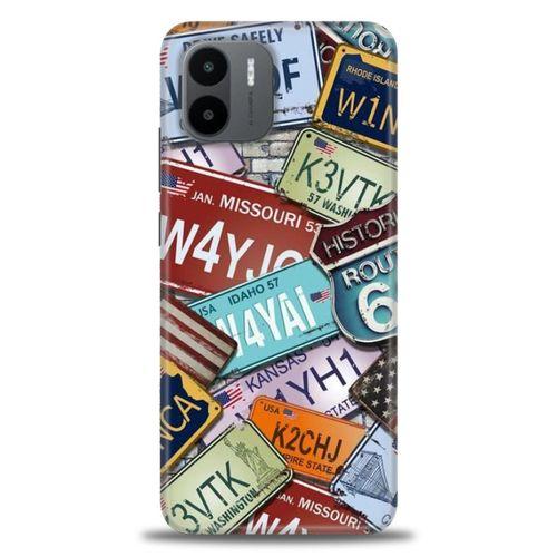 Xiaomi Redmi A1 Kılıf HD Baskılı Kılıf - W6HQF + Tam Ekran Koruyucu