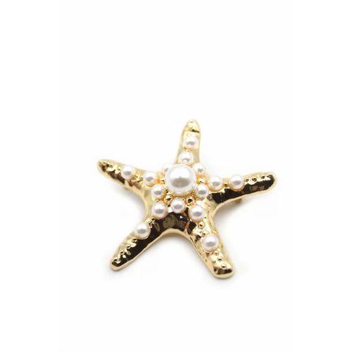 Deniz Yıldızı Broş - Altın