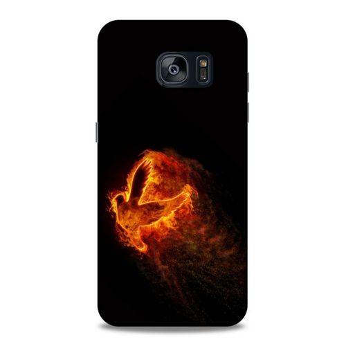 Lopard Samsung Galaxy S7 Edge Uyumlu Kılıf FireX (30) Silicone Case Ateş Kartal
