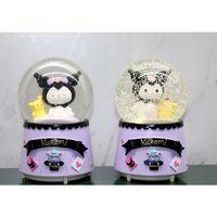 Kuromi Işıklı Müzikli Kar Küresi Orta Boy Model 2