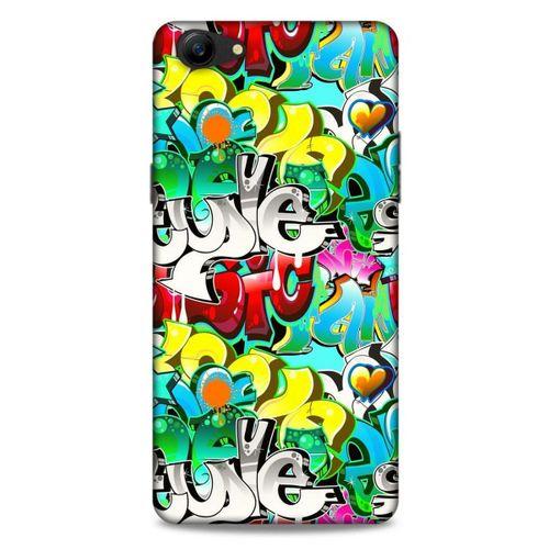 Graffitix (13) Desenli Silikon Kapak Oppo A79 Kılıf
