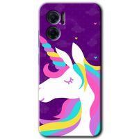 Xiaomi Redmi Note 11E HD Baskılı Kılıf + 9D Tam Ekran Koruyucu - Unicorn Sleep