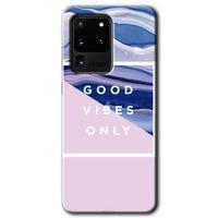 Galaxy S20 Ultra Kılıf HD Desen Baskılı Arka Kapak - Good Vibes