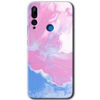 Potkal Hediye Fabrikası Huawei Y9 Prime 2019 Kılıf HD Desen Baskılı Arka Kapak - Liquid Lekeler Art