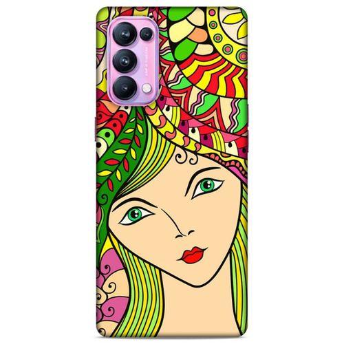 Lopard Oppo Reno 5 Pro 5G Uyumlu Kılıf Sürreal Yüzler ♀ (43) Thin Fit Kılıf Baskılı