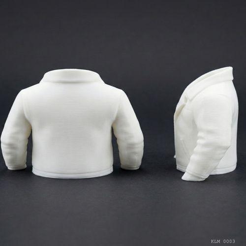 Beyaz Ceket Tasarımlı Makyaj Fırçalığı Masaüstü Kozmetik Düzenleyici