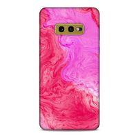 Samsung Galaxy S10e Uyumlu Kılıf Pembe Delisi (11) Tam Koruma Mermer