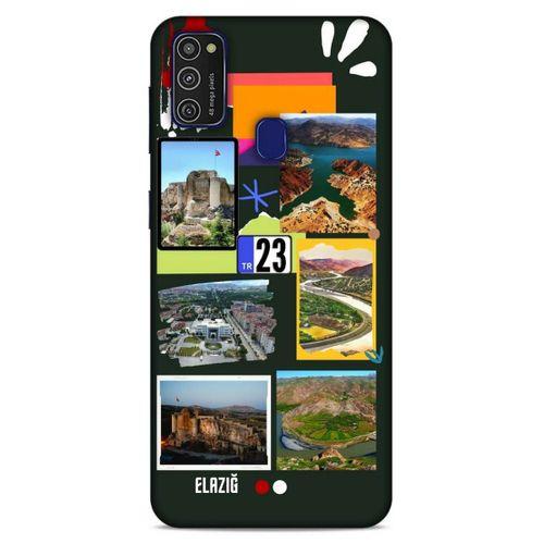 Lopard Samsung Galaxy M21 Uyumlu Kılıf Şehirli ※ (23) Elazığ Ultra Koruma Kılıfı