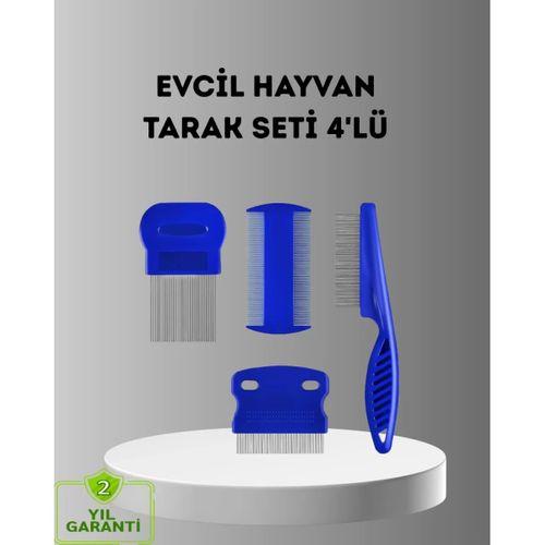 4’lü Kedi Köpek Tüy Temizleme Seti – Paslanmaz Çelik,ergonomik Ve Uzun Ömürlü
