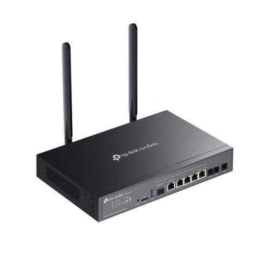 OMADA DR3220v-4G, 4 Port, 4G+Cat6 2,4Ghz, 1 Combo SFP Port, 2 FXS Port, Sim Yuvalı,  Gigabit Rackmount DSL Gateway