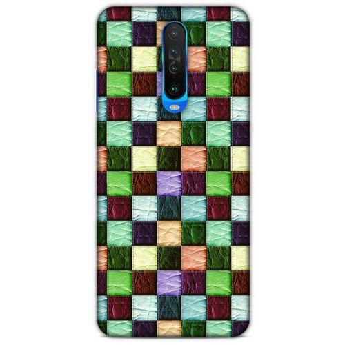 Xiaomi Redmi K30 5G Kılıf Patchwork (6) Silikon Kılıf Su Yeşili