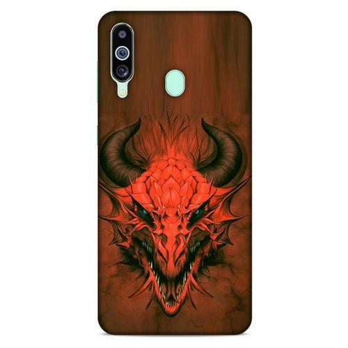 Samsung Galaxy M40 Kılıf Dragons (14) Lansman Kılıf Kırmızı Boynuzlu Ejderha