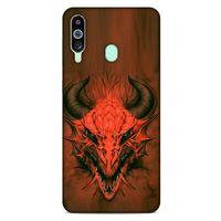 Samsung Galaxy M40 Kılıf Dragons (14) Lansman Kılıf Kırmızı Boynuzlu Ejderha