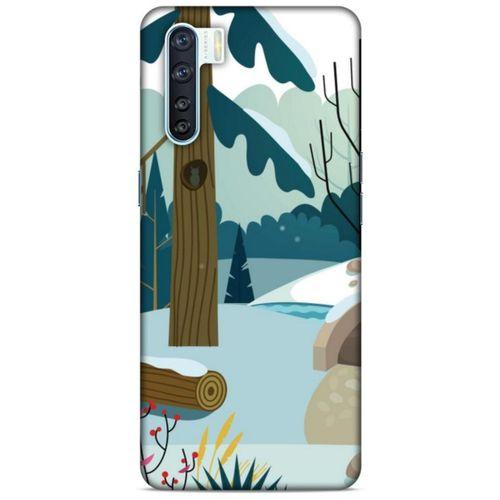 Oppo A91 Kılıf Snowix (17) Tasarım Kılıf Yeşil