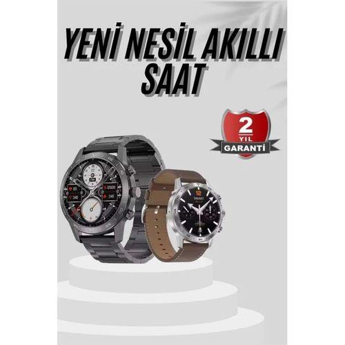 Akıllı Saat Çelik Kordon Çağrı Cevaplama Amoled Ekran Titreşimli Uyku Ve Sağlık Takibi