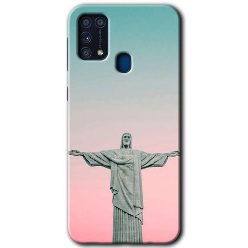 Samsung Galaxy M31 Kılıf Baskılı Kapak - Rio + 5D Tam Kaplayan Cam