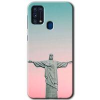 Samsung Galaxy M31 Kılıf Baskılı Kapak - Rio + 5D Tam Kaplayan Cam