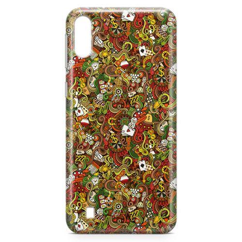 Samsung Galaxy M10 Kılıf Okey Tavla 51 Arka Kapak Koruma Desenli Full Koruyucu