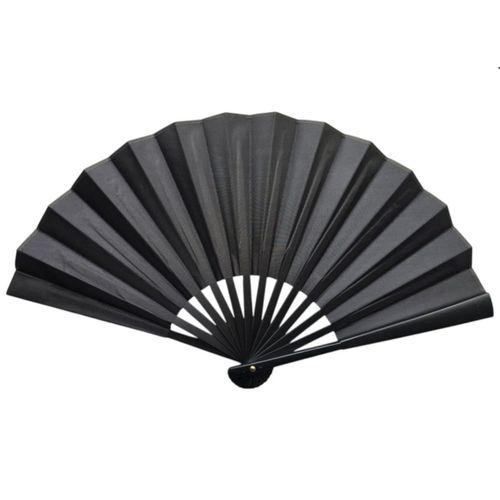 Plastik Kumaş Yelpaze 12 li Siyah