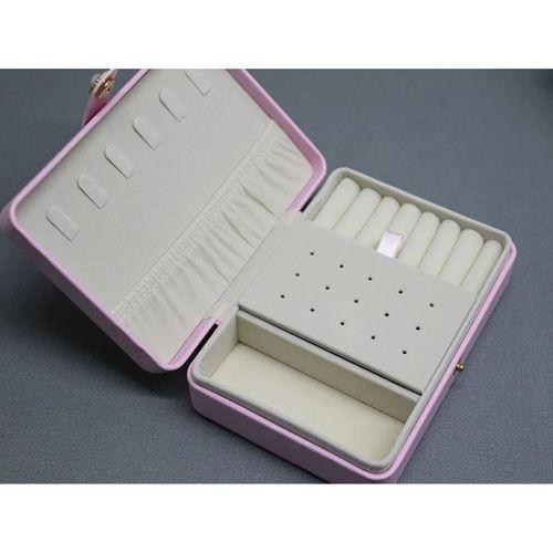 16x11 Cm Deri Kaplamalı Makyaj Ve Takı Kutusu