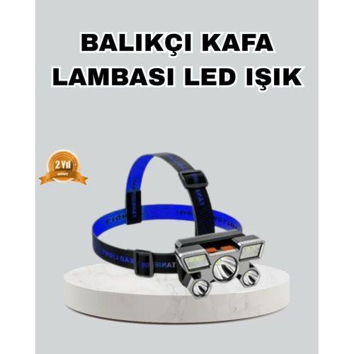 Outdoor Ve Gece Balıkçılığı İçin Led Kafa Lambası – Usb Şarjlı, 60° Ayarlanabilir Far