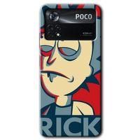 Poco x4 Pro Kılıf HD Desen Baskılı Arka Kapak - Rick News + Kırılmaz Cam