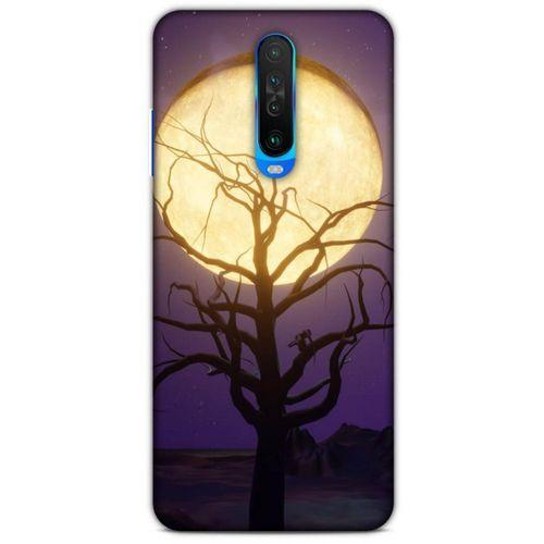 Xiaomi Redmi K30 5G Uyumlu Kılıf Mor Delisi (7) Telefon Kılıfı Ay Ağaç