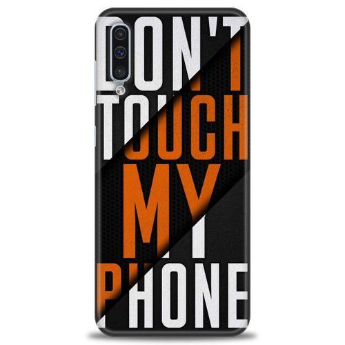 Samsung Galaxy A50 Kılıf HD Baskılı Kılıf - Dont Touch + Tam Ekran Koruyucu