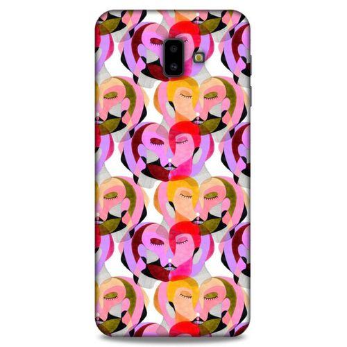 Lopard Samsung Galaxy J6 Plus Uyumlu Kılıf Sürreal Yüzler ♀ (2) Kabı Desenli