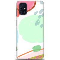 Samsung Galaxy M31S Kılıf HD Baskılı Kılıf - Benekli + Tam Ekran Koruyucu