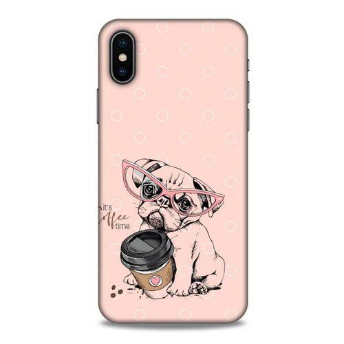 Animax Pugs COFEE Apple iPhone XS Kılıf Desenli Silikon