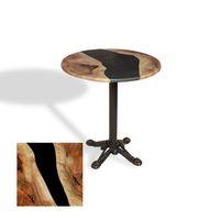 Dockers Çipa Döküm Ayak Yuvarlak Masa Çap 90cm - (Werzalit, Wermodin ve Allzalit Tabla) - Epoxy