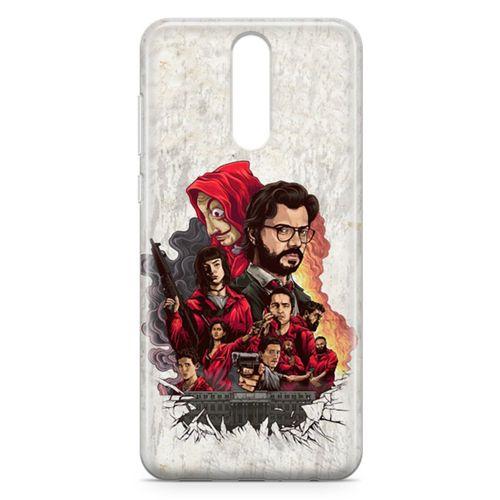 Huawei Nova 2i Kılıf La Casa De Papel Arka Kapak Koruma Desenli Full Koruyucu
